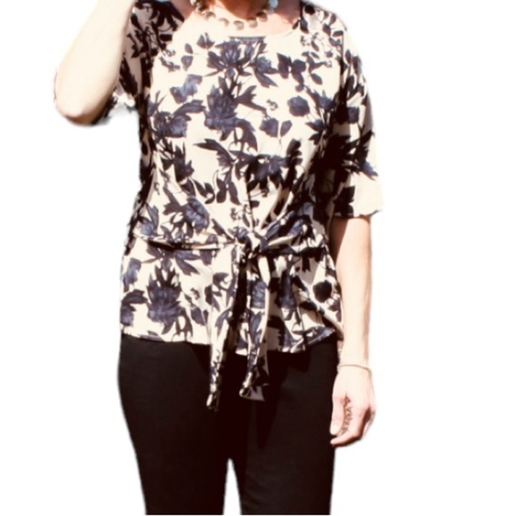 West Kei Tops - West Kei Julianne Tie Front Blouse